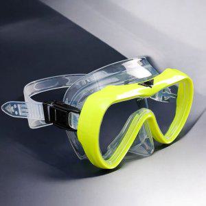 마스크 물안경 잠수마스크 퓨어옐로우 스노클잠수