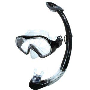 세트 장비 바다 블랙 마스크 스노우쿨링 스노쿨