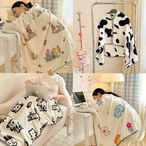 똑딱이담요 무릎담요 캠핑블랭킷 극세사담요 양털담요 입는담요 망토담요