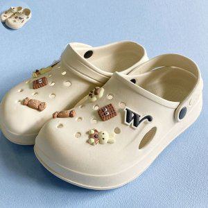 사무실슬리퍼 건강 실내건강실내화 여름샌들 키디 말랑 푹샌들 비치 슬리퍼 크림 택1