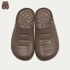 사무실슬리퍼 쪼리 여성 여름 건강 실내건강실내화 신우 EVA 심플 막힘욕실화 브라운