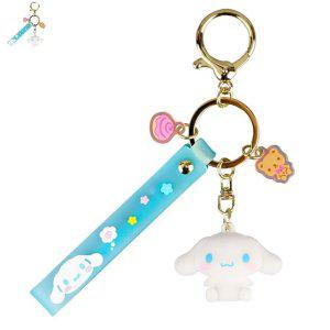 열쇠고리 스마트키케이스 자동차키홀더 가죽 자동차 인형키링 시나모롤 피규어 키링