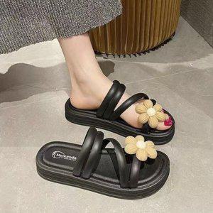 뮬블로퍼 뮬하이힐 쪼리 편안한 플랫슈즈 여자슬리퍼