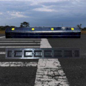 충돌방지고무 A형 차량보호 방지턱 볼트12x120mm