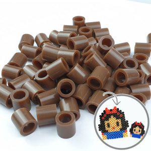 컬러 100P 젤리빅비즈 유아 단품 밤색 공예 젤리 비즈