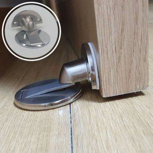 자석 무타공 실버 방문 고급형 도어스토퍼 무타공도어