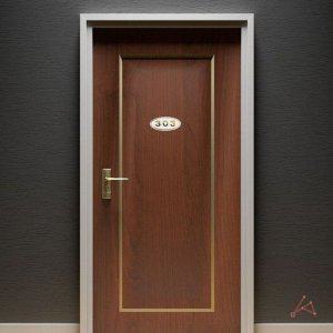 303호 금색글자 입체호수판 흰색 표지판 문패 안내 식