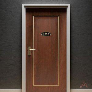 검정 401호 금색글자 입체호수판 표지판 문패 안내 식