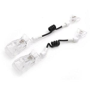 디스플레이 POP클립 집게 (대) 반달집게 전선줄 (C-4521) (2개입)