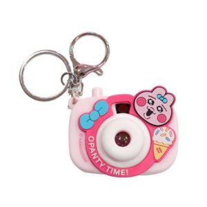콜리 인형키링 빤쮸토끼 굿즈 미니 빔 카메라 키링 (아이스크림)