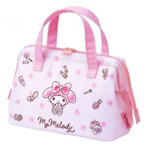 도시락가방 마이멜로디 수채 코스메 보냉 런치백 M 도시락 도시락주머니