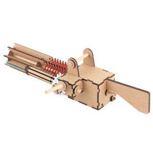 고무줄총 개틀링 (총 56연발) (CM885) 나무고무줄총 만들기 장난감권총