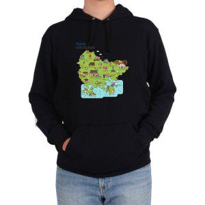 후드티 경남 여행지도 TRAVEL MAP 관광 TOUR 여기그림 다양한 색상 사이즈