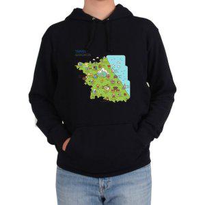 후드티 GANGWON TOUR MAP 강원도여행 설악산그림 다양한 색상 사이즈