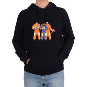 후드티 소방관 동료 FIREMAN 소방복 방화복 빨간차그림 다양한 색상 사이즈