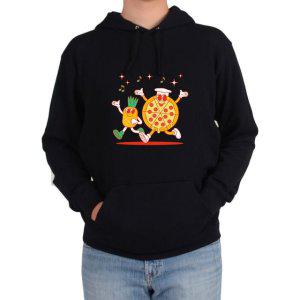 후드티 피자 파일애플 과일 페페로니 디저트 간식그림 다양한 색상 사이즈