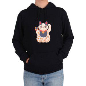 후드티 손흔드는 일본고양이 인형 마네키네코 행운의그림 다양한 색상 사이즈