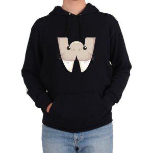 후드티 WALRUS 바다코끼리 알파벳 W 디자인 동물그림 다양한 색상 사이즈