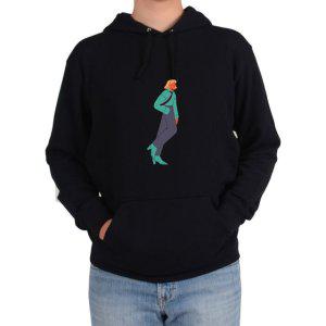 후드티 민트색 여인 단발머리 회사원 출근룩 간지녀그림 다양한 색상 사이즈