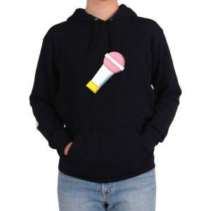 후드티 마이크 노래방 가수재능 사회자 돌잡이 돌잔치그림 다양한 색상 사이즈