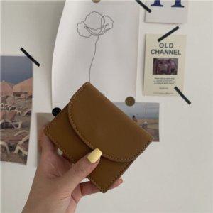 심플 트렌드 올 3칸 반지갑 카드지갑 데일리 버클 현