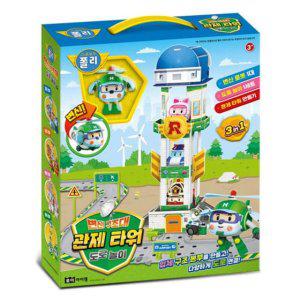 JMds 지나월드 교통놀이 로보카폴리 변신 구조대 도로놀이 관제타워 (334388) 운전놀이 자동차놀이