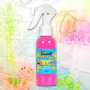 어린이 스프레이 물감 120ml 형광분홍 1P 뿌리는 놀이