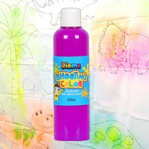 어린이 스프레이 물감 250ml 형광보라 1P 리필 뿌리는
