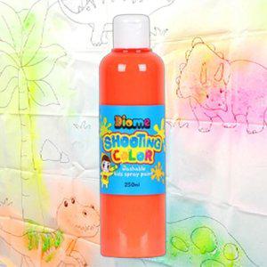 어린이 스프레이 물감 250ml 형광주황 1P 리필 뿌리는