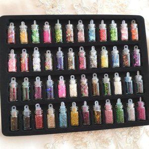 화장파츠 여자 젤 세트 글리터 48색 화장품