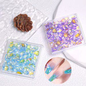 유리알스톤 투명 3종 인어공주스톤 네일아트 얼