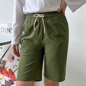 여자면바지 데일리 여성바지 여자조거바지 5부