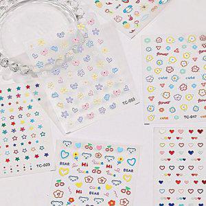 토끼 엠보네일스티커 5D네일스티커 도톰스티커