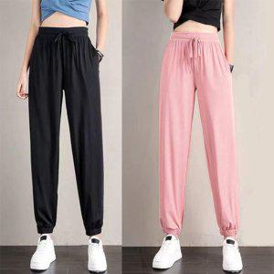 쿨링팬츠 냉동바지 바지 여성와이드팬츠 가을바지