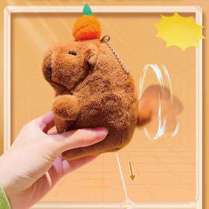 흔드는 키홀더 꼬리 인형 키링 백참 카피바라 열쇠고