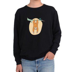 기모맨투맨 나무늘보 동물 자연 초원그림 전색상 사이즈