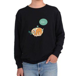 기모맨투맨 나무늘보 낮잠 동물 나무그림 전색상 사이즈