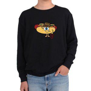 기모맨투맨 핫도그 음식 소시지 소스그림 전색상 사이즈