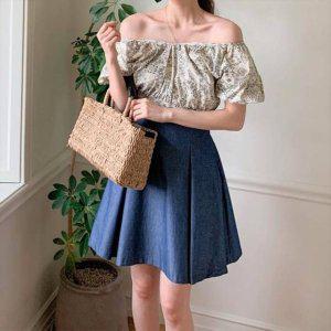 퍼프블라우스 온나핏 반팔블라우스 퍼프 블라우스