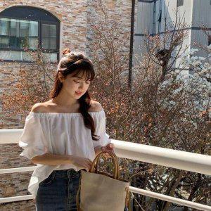 반팔 여성블라우스 쉬폰블라우스 퍼프블라우스 여