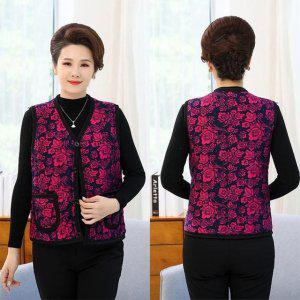 누빔 김장조끼 중년 할머니 빅사이즈여성조끼 여