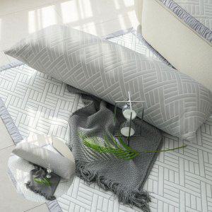 롱쿠션 긴베개 롱베개 바디쿠션 바디필로우 엘리오 듀라론 3중직 냉감 그레이 커버 솜 미포함