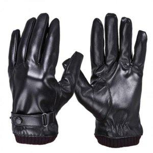 여성 안감 인조 가죽 방한 장갑 라이더 배달 오토바이 따뜻한 여자 기모 남자 겨울