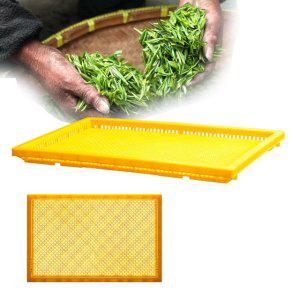 농산물 플라스틱 건조 채반 타공 곡물 물빠짐 구멍 고추 사각 소쿠리 소형 1개