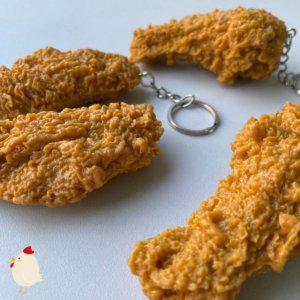 키링월드 음식 프라이드치킨 키링 닭다리 닭날개 모형