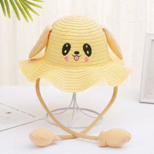 겨울모자 밀짚 귀 모자 움직이는 여름 토끼