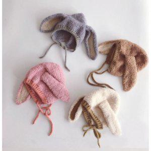 겨울모자 아동 겨울 토끼 워머 방한 모자 니트 귀도리 따뜻한 뽀글