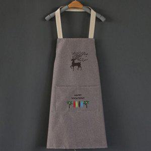 앞치마 다용도 남자 애견 브라운 교사 예쁜 주방 미용실 집 보육 바리스타 카페 식당 공방