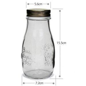 밀폐 투명 보관병 400ml 음식 보관 유리병