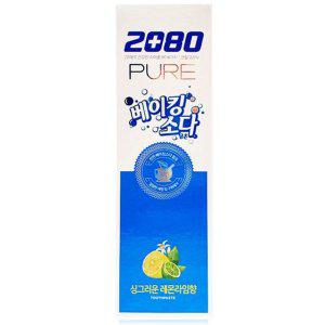 2080 베이킹소다 퓨어치약 레몬라임 120g X 3개